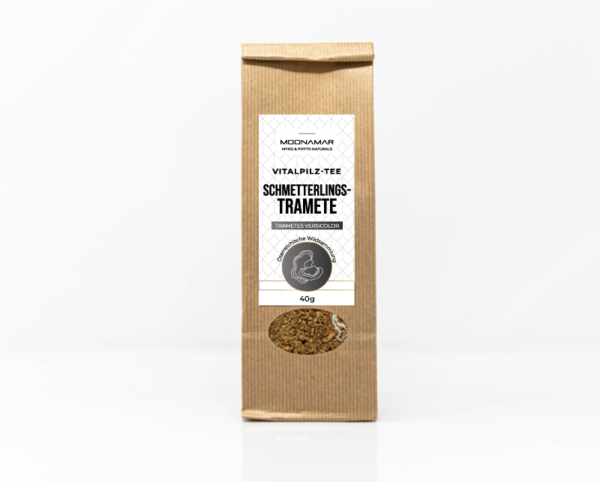 Té de setas medicinales de Cola de Pavo, de la marca MOONAMAR
